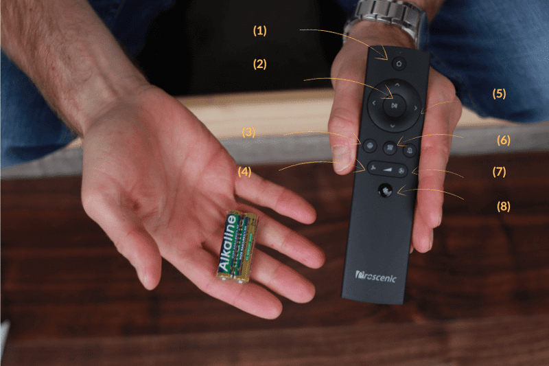 Proscenic M7 Pro remote control